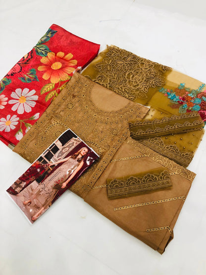 MB GOLD CHICKEN KARI LAWN - SR FABRICS