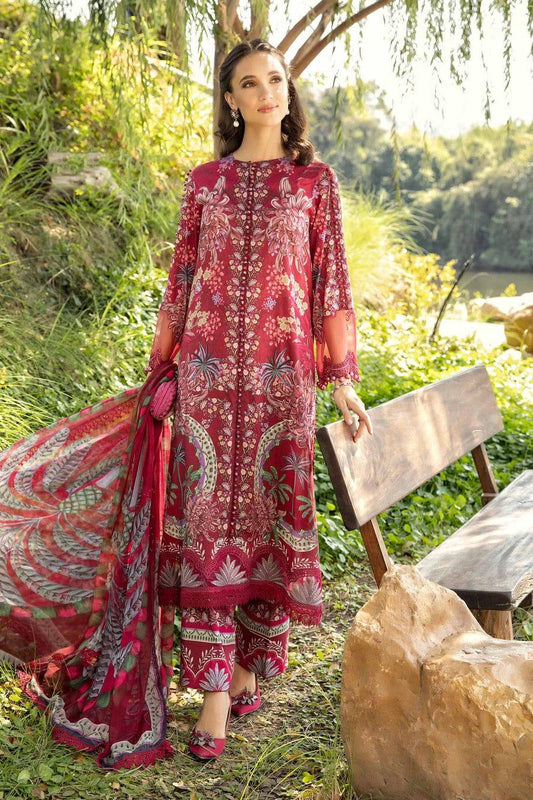MB HOT PINK DIGITAL LAWN - SR FABRICS