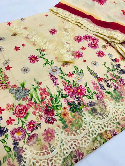 MB LEMON CHAAT LAWN - SR FABRICS
