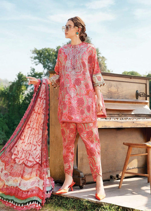 MB MELON NE DIGITAL LAWN - SR FABRICS