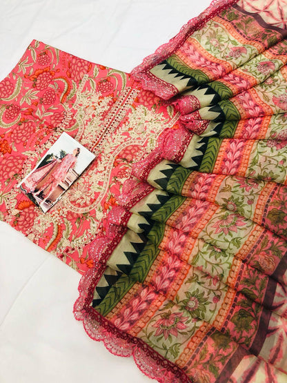 MB MELON NE DIGITAL LAWN - SR FABRICS