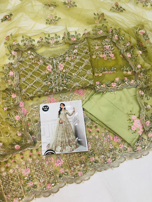 MB OLIVE GREEN MAKSI - SR FABRICS