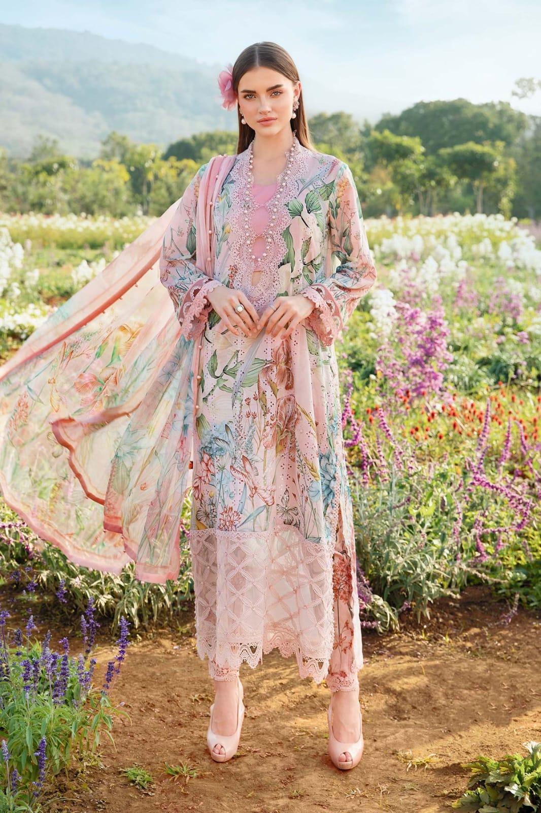 MB P - PEACH CHICKEN KARI LAWN - SR FABRICS