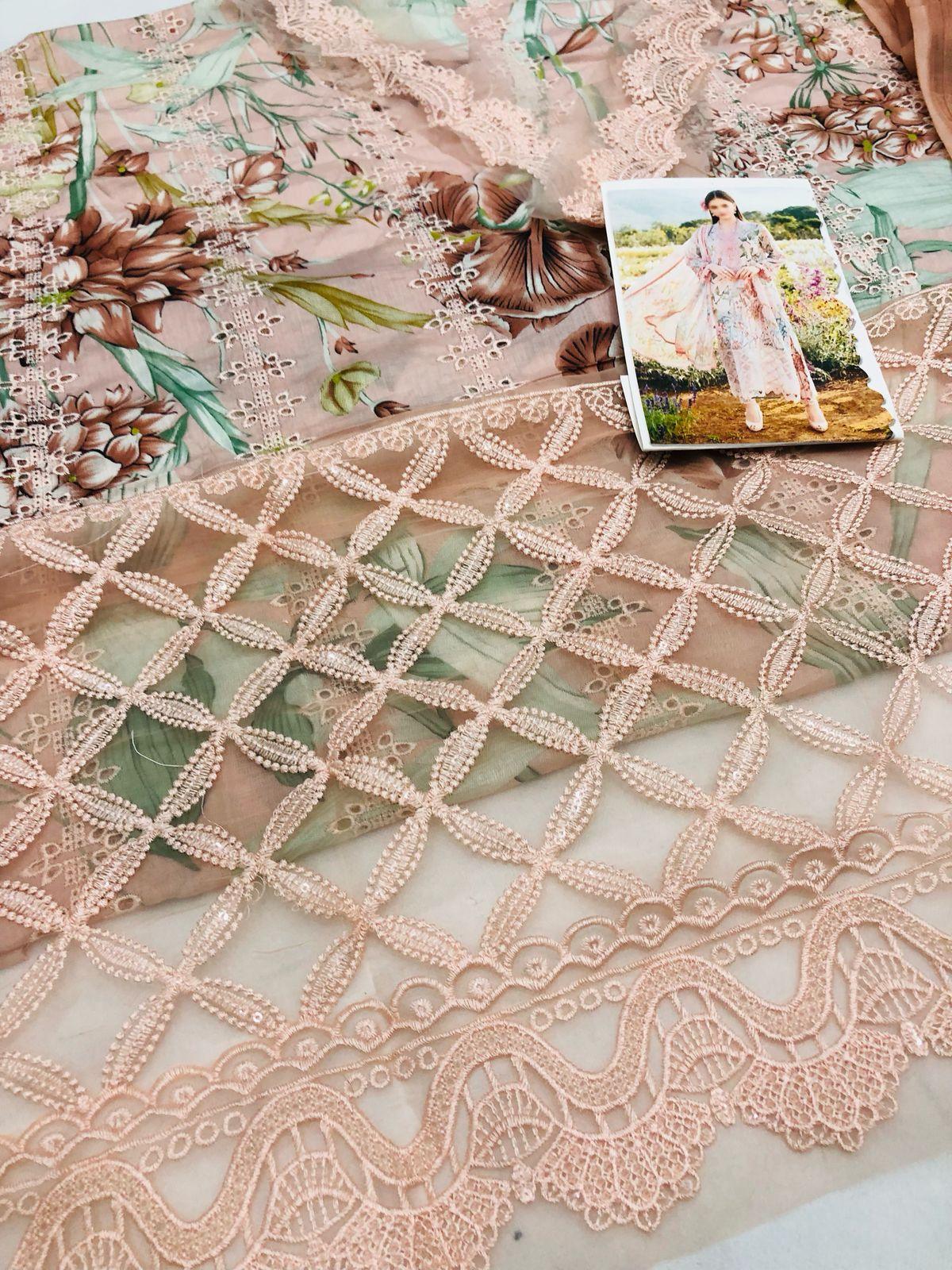 MB P - PEACH CHICKEN KARI LAWN - SR FABRICS