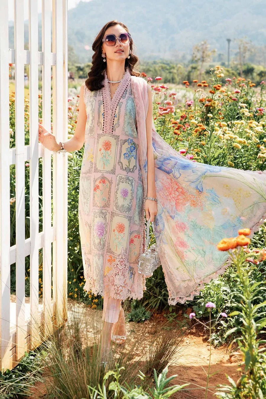MB PINK BOX DIGITAL LAWN - SR FABRICS