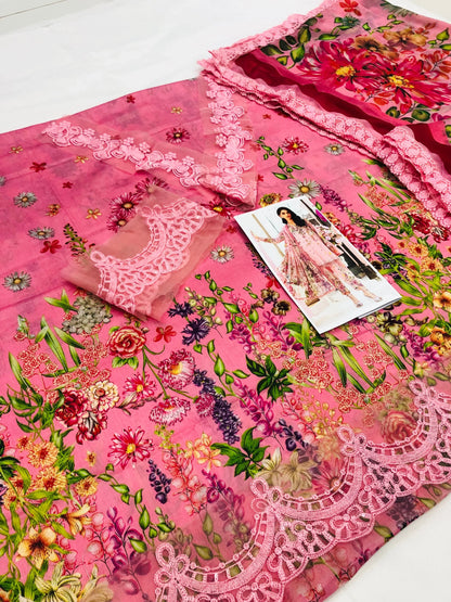 MB PINK CHAAT LAWN - SR FABRICS