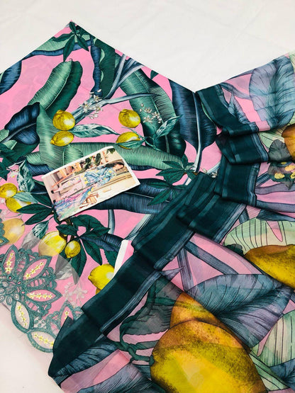 MB PINK LEMON DIGITAL LAWN - SR FABRICS