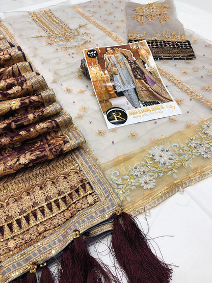 MB SHAWL DUPATTA NET SHALWAR KAMEEZ - SR FABRICS