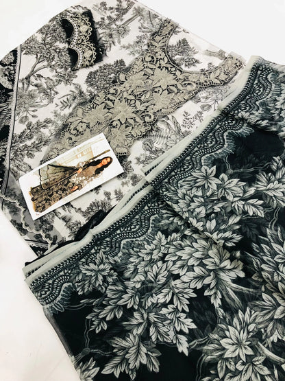 MB WHITE TREES LAWN - SR FABRICS