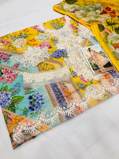MB YELLOW 9A LAWN - SR FABRICS