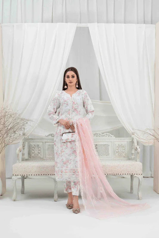 MINA HASSAN AURGANZA PINK - SR FABRICS