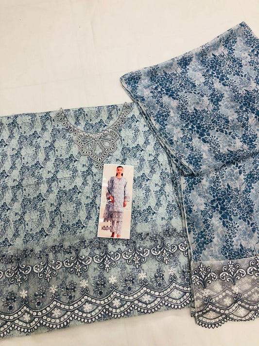 MOHAGNI CHUNRI LUXURY LAWN - SR FABRICS