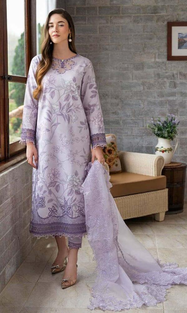 MUSHQ LILAC DIGITAL LAWN - SR FABRICS