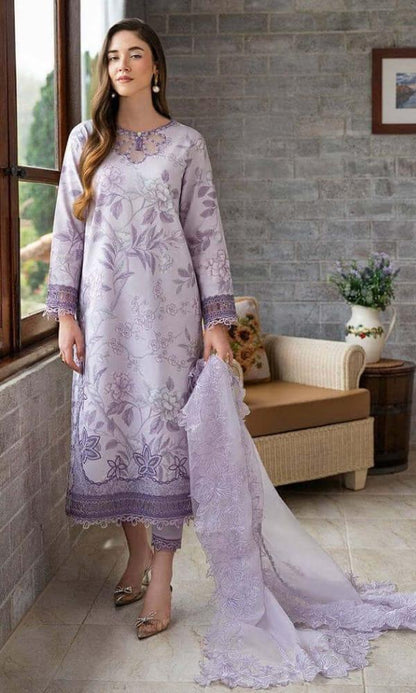 MUSHQ LILAC DIGITAL LAWN - SR FABRICS