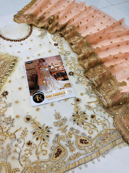 NAMEERA GARARA OFF WHITE - SR FABRICS