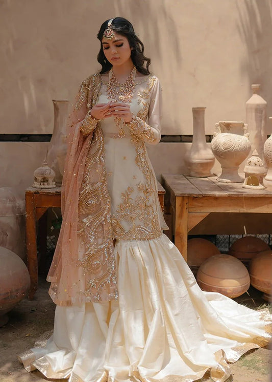 NAMEERA GARARA OFF WHITE - SR FABRICS