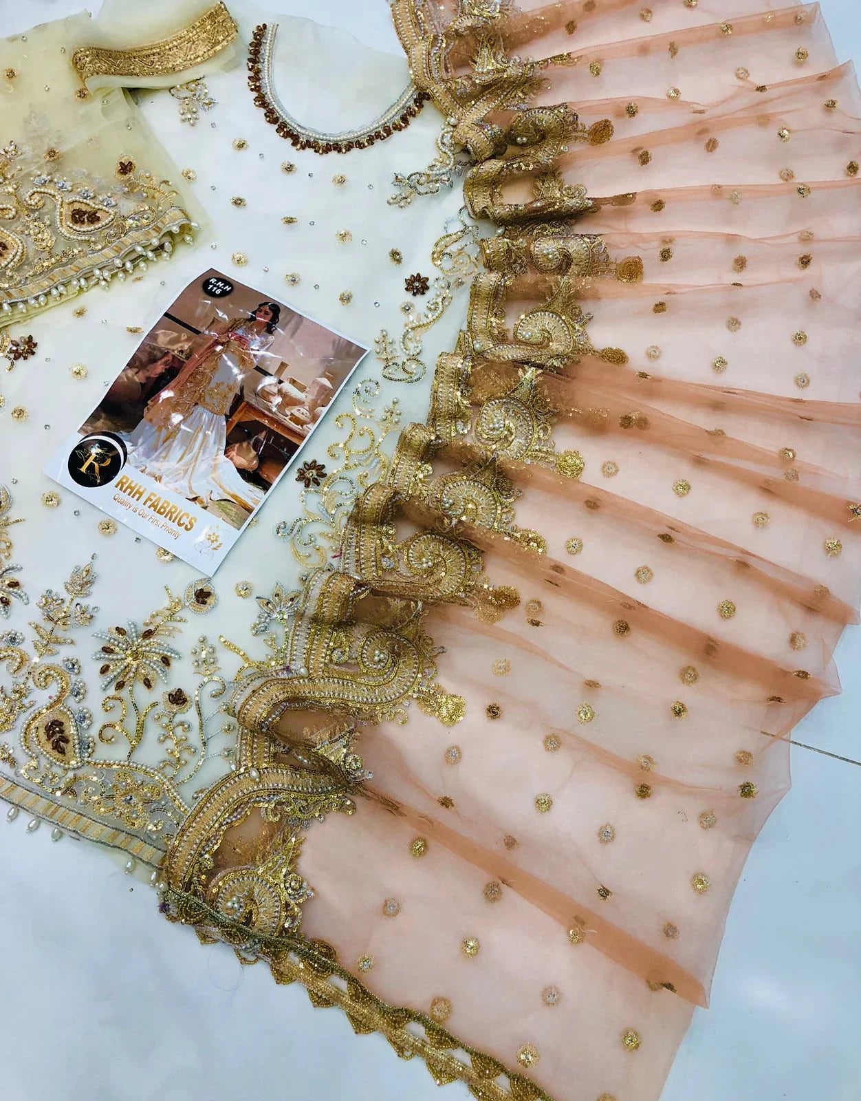 NAMEERA GARARA OFF WHITE - SR FABRICS