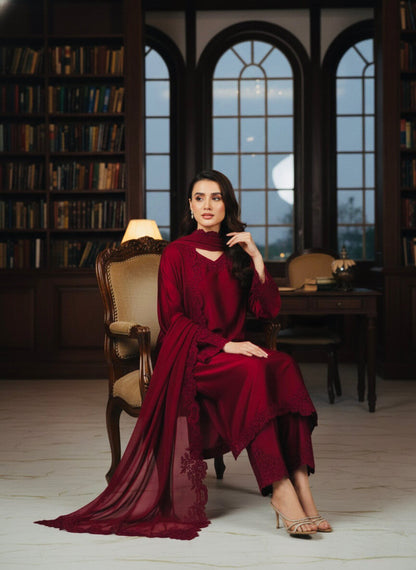 MAHROON 002 SILK PRET