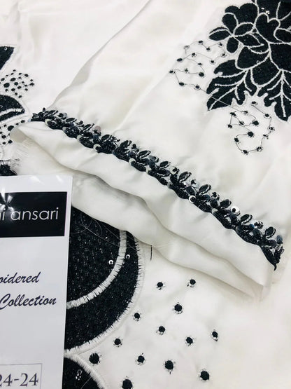 NOMI ANSARI WHITE SILK DRESS - SR FABRICS
