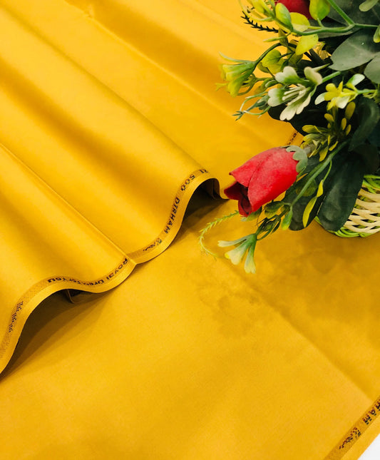 PREMIUM 500 DIRHAM MUSTARD COTTON - SR FABRICS
