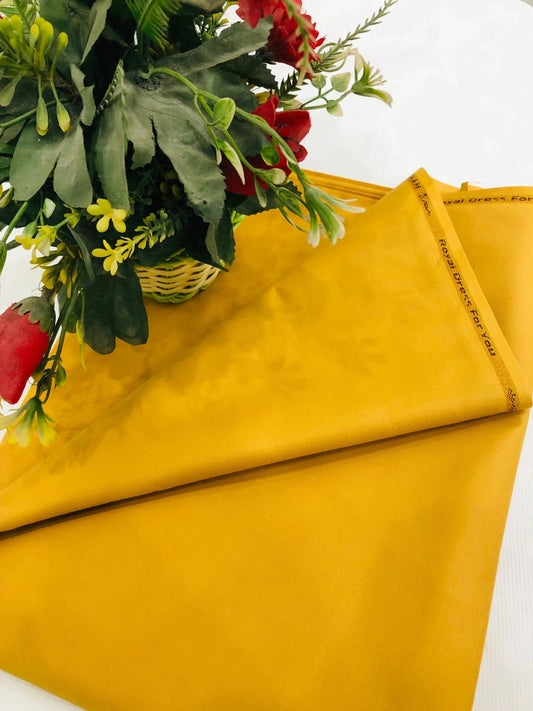 PREMIUM 500 DIRHAM MUSTARD COTTON - SR FABRICS
