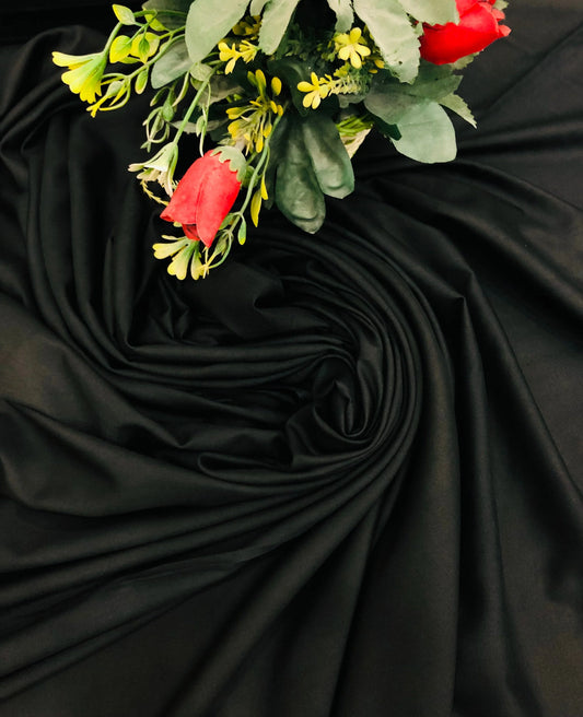 PREMIUM WASH & WEAR JET BLACK BOSKI - SR FABRICS