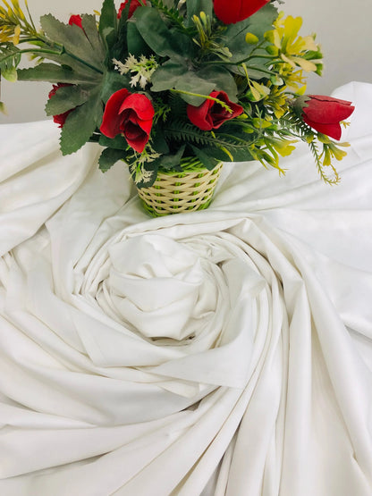 PREMIUM WASH & WEAR MILKY WHITE BOSKI - SR FABRICS