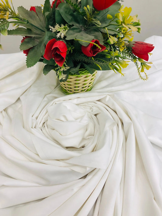 PREMIUM WASH & WEAR MILKY WHITE BOSKI - SR FABRICS