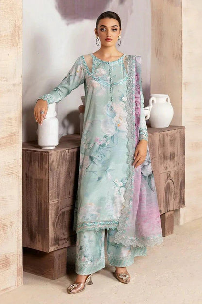 RAMSHA AQUA LUXURY LAWN - SR FABRICS