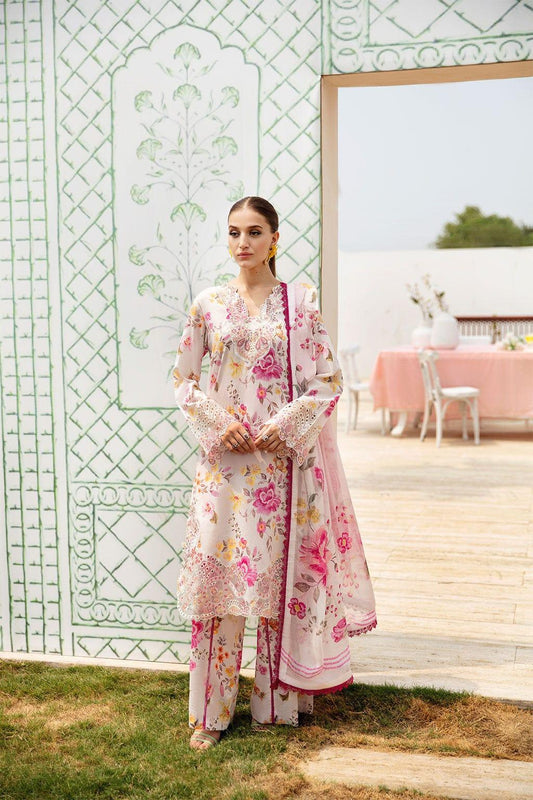 RAMSHA OFF - WHITE DIGITAL LAWN - SR FABRICS