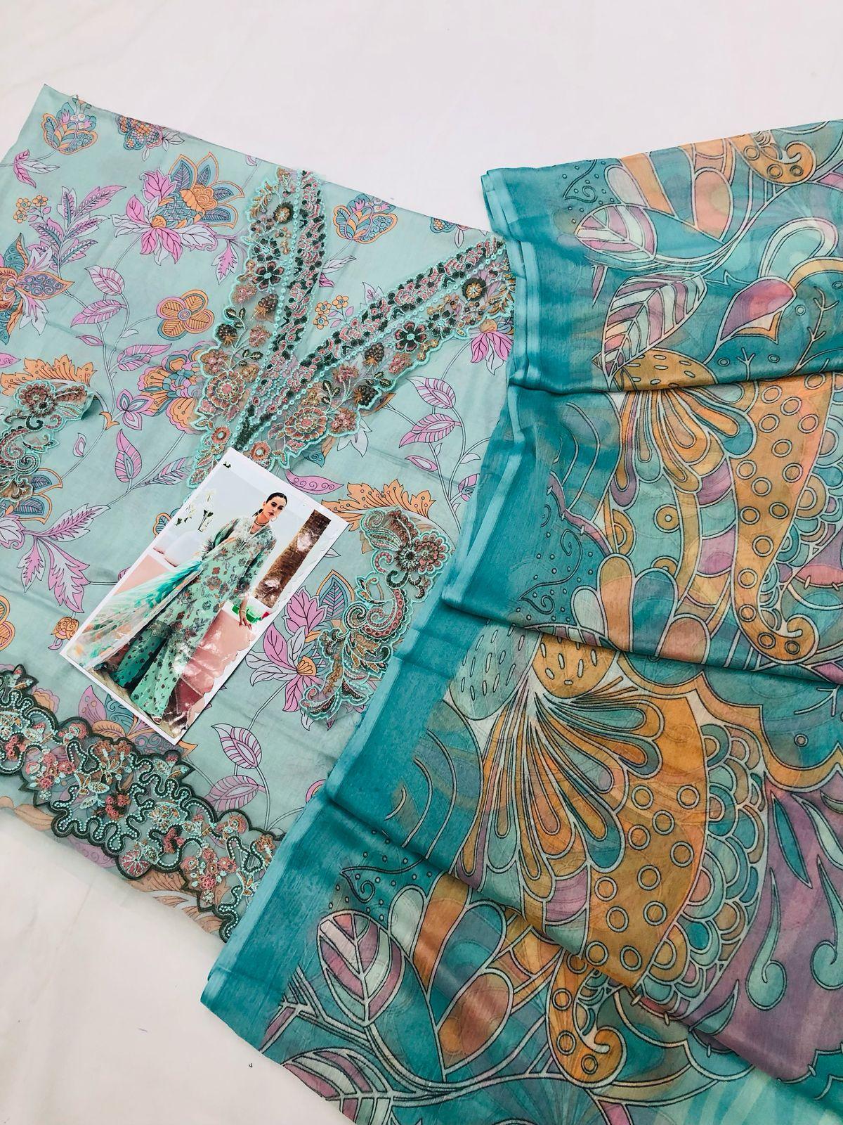 RANGREZ GREENSIH DIGITAL LAWN - SR FABRICS