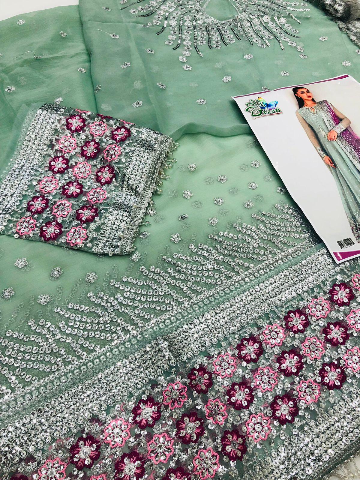 SHAFOON ICE GREEN MAKSI - SR FABRICS