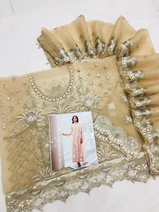 SKIN AURGANZA SHALWAR KAMEEZ - SR FABRICS