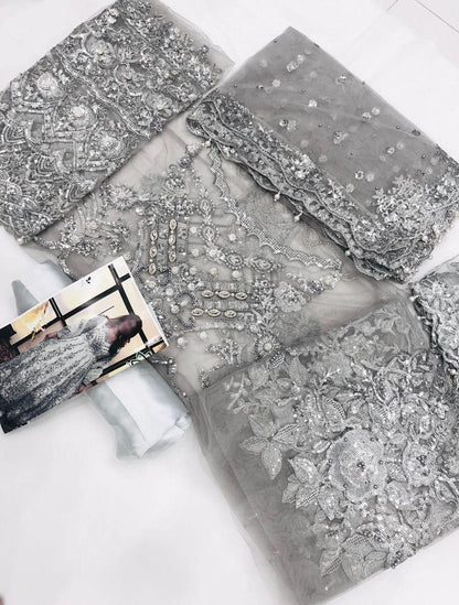 STEEL GREY MADIHA - SR FABRICS