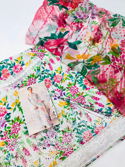 W - MULTI PRINTED LAWN - SR FABRICS