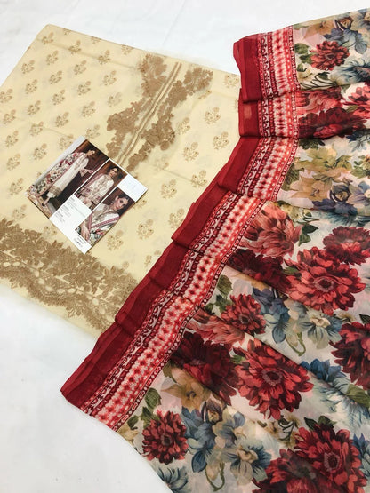 ZC SKIN RED DIGITAL LAWN - SR FABRICS